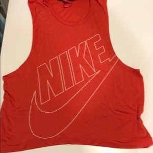 Women’s Nike red muscle shirt